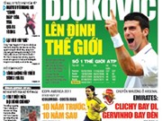 Bóng đá anh, ngoại hạng anh, lịch thi đấu euro 2012, Đọc TT&VH ngày 2/7/2011: Djokovic lên đỉnh thế giới.